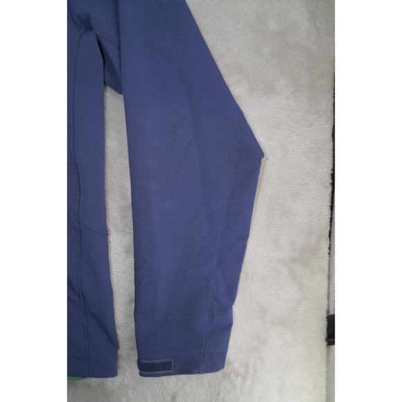 The North Face Apex Softshell Jacket Blue Green Trim Windproof Men’s Large - Picture 6 of 13